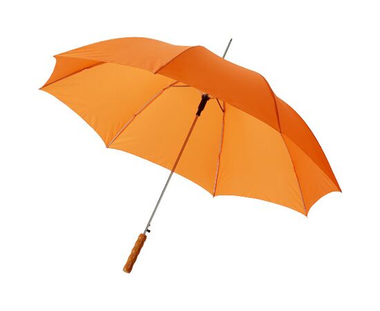 Lisa 23'' automatische paraplu met houten handvat Oranje - Unbranded 10901703