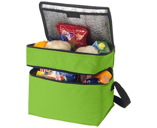 Oslo koeltas met twee aparte vakken 13L Lime - Unbranded 11960003