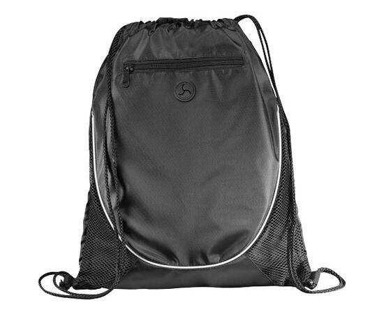 Peek zippered pocket drawstring backpack 5L Black - Unbranded 12012000