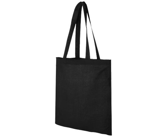 Madras 140 g/m² cotton tote bag 7L Black - Unbranded 12018101