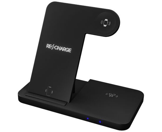 SCX.design W28 3-in-1 wireless charging base with phone stand Black - SCX.design 1PX13590