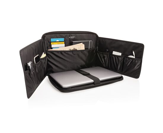 Station de travail en PU pour ordinateur 15,6 pouces Noir - Swiss Peak P788.001