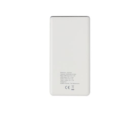 Batterie de secours Ultra rapide 5000 mAh et type-C Blanc - XD Collection P324.663