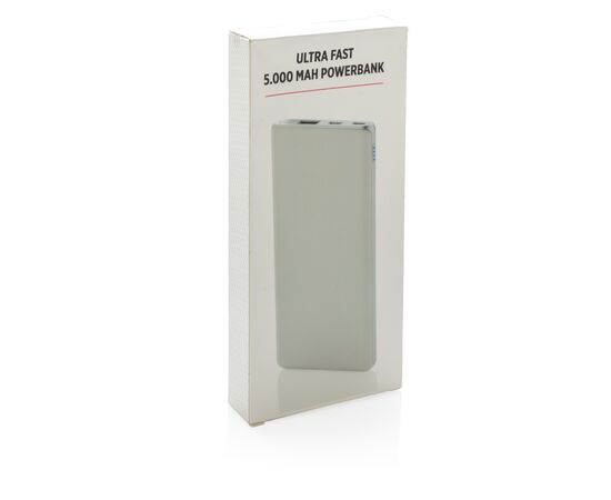 Batterie de secours Ultra rapide 5000 mAh et type-C Blanc - XD Collection P324.663