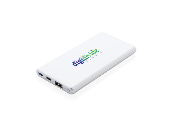 Batterie de secours Ultra rapide 5000 mAh et type-C Blanc - XD Collection P324.663