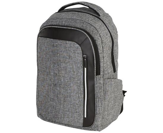Vault RFID 15" laptop backpack 16L Heather grey, Solid black - Unbranded 12021701