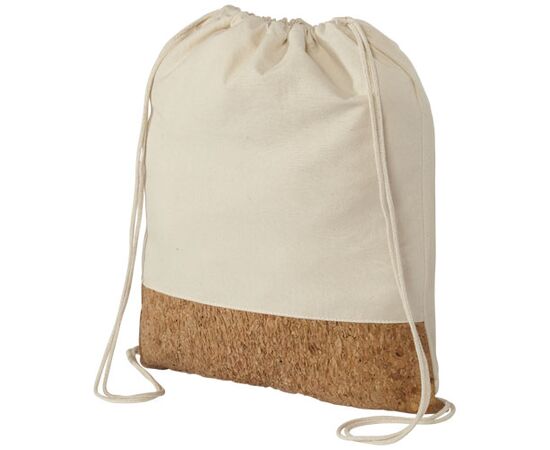 Woods 150 g/m² katoenen rugzak met kurk 5L Naturel, Naturel - Bullet 12029400