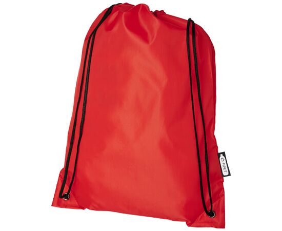 Oriole RPET rugzak met trekkoordsluiting 5L Rood - Unbranded 12046103