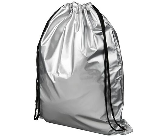 Oriole glanzende rugzak met trekkoordsluiting 5L Wit - Unbranded 12047000