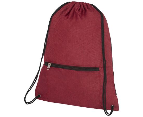 Hoss opvouwbare rugzak met trekkoordsluiting 5L Heather donker rood - Unbranded 12050102