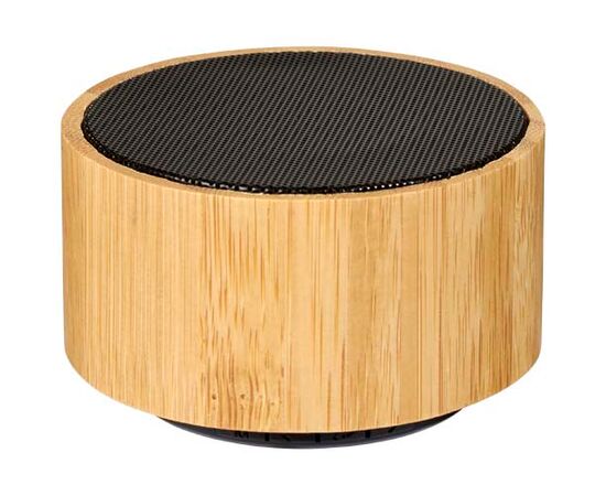 Cosmos bamboo Bluetooth® speaker Natural, Solid black - Unbranded 12410000