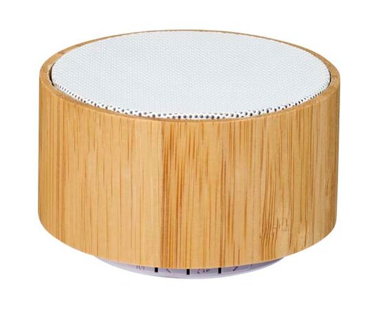 Cosmos bamboo Bluetooth® speaker Natural, White - Unbranded 12410001