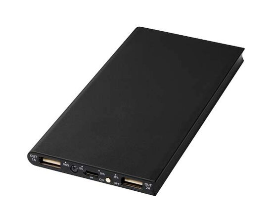 Plate 8000 mAh Aluminium-Powerbank Schwarz - Unbranded 12411200