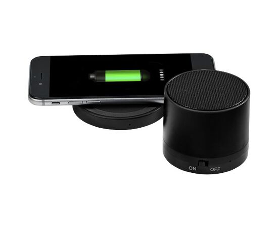 Cosmic Bluetooth® speaker and wireless charging pad Black - Unbranded 13500700