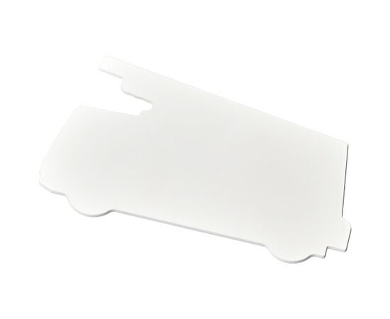 Walker 15 cm kunststof liniaal met brandweerautovorm Wit - PF Manufactured 21054200