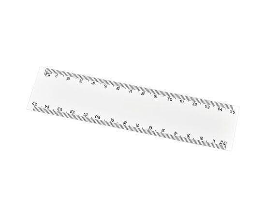 Arc 15 cm flexibele liniaal Wit - Unbranded 21058600