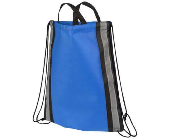 Reflective non woven rugzak met trekkoordsluiting 5L Koningsblauw - Unbranded 21072200