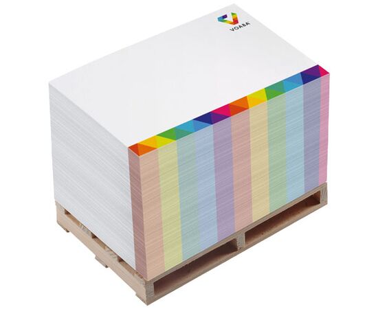 Block-Mate® Pallet 2A memo block 120x80mm White - Unbranded 21231000