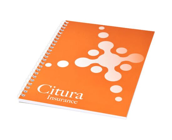 Desk-Mate® A4 Notizbuch mit Kunststoff Cover und Spiralbindung Weiß - Unbranded 21270000