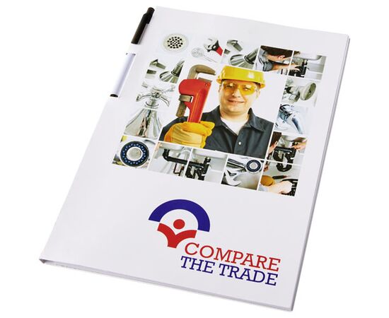 Essential conference set met A4 kladblok en pen Wit, Zwart - Unbranded 21274001