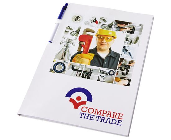 Essential conference set met A4 kladblok en pen Wit, Blauw - Unbranded 21274002