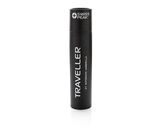 Traveler 21” automatische paraplu Zwart - Swiss Peak P850.370