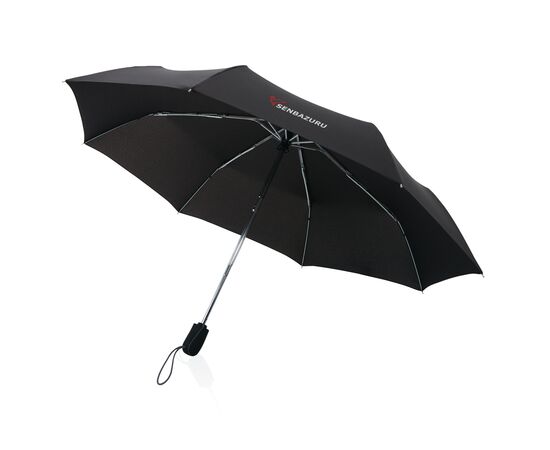 Traveler 21” automatische paraplu Zwart - Swiss Peak P850.370