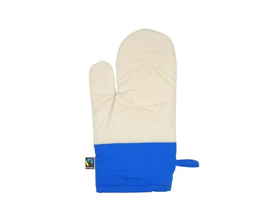 Fairtrade budget katoenen ovenwant Blauw - MultiGift Fairtrade 987204