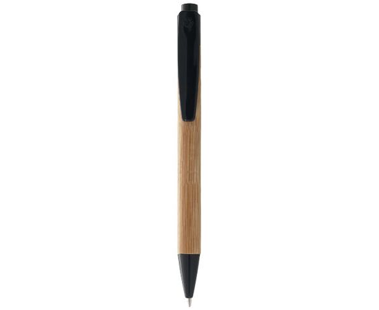 Borneo bamboo ballpoint pen (black ink) Natural, Solid black - Unbranded 10632200