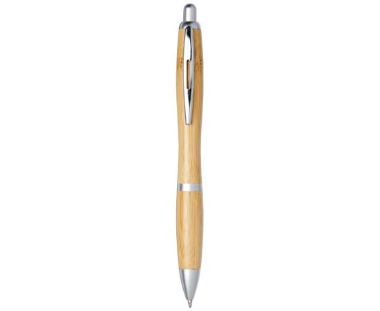 Nash balpen van bamboe (blauwe inkt) Naturel, Zilver - Unbranded 10737800