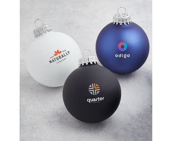 Boule de Noël Ø 6 cm - Fabriquée en Europe Bleu -  121130