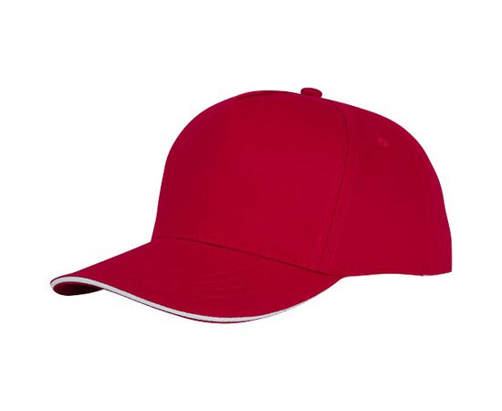 Ceto Kappe mit 5 Segmenten und Sandwichschirm Rot - Elevate Essentials 38674250