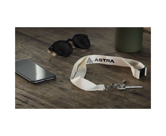 Lanyard Organic Cotton 2 cm keycord Naturel -  286642
