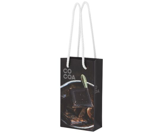 Handgemaakte 170 g/m2 integra papieren tas van met PP woven handgrepen - 9,5 x 4 x 17 cm Wit - Unbranded 1ZB00801