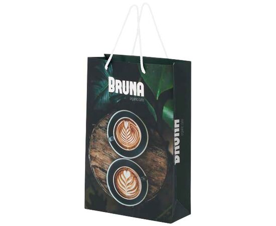 Handgefertigte 170 g/m² Integra-Papiertüte mit Kunststoff Kordelgriffen &#8211; 24 × 9 × 36 cm Weiß - Unbranded 1ZB01001