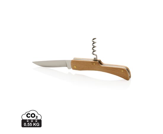 Holzmesser mit Korkenzieher Braun - XD Collection P414.019