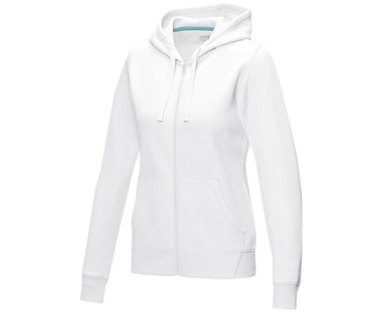 Ruby Hoodie mit durchgehendem Reißverschluss aus Bio-Material für Damen Weiß - Elevate NXT 37511012