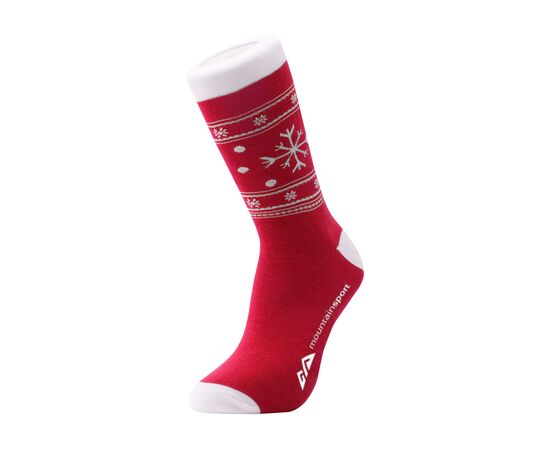 Vodde Recycled XMas Socks Snowflake Red - Vodde W3696012