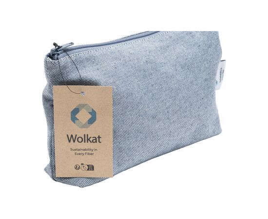 Wolkat Safi Recycled Textile Cosmetic Bag toilettas Blauw - Wolkat 121430