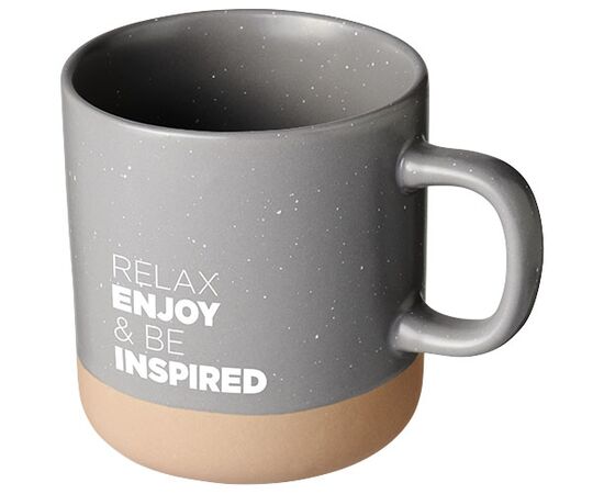 Mug ceramic 360 ml Be inspired Gris - House of Inspiration 10065282