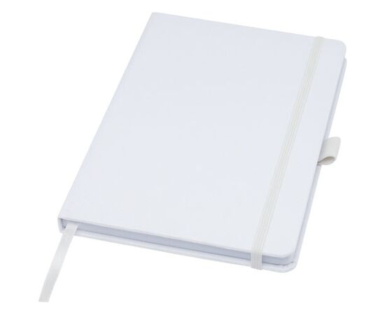 Honua A5 notitieboek van gerecycled papier met gerecyclede PET cover Wit - Marksman 10776301