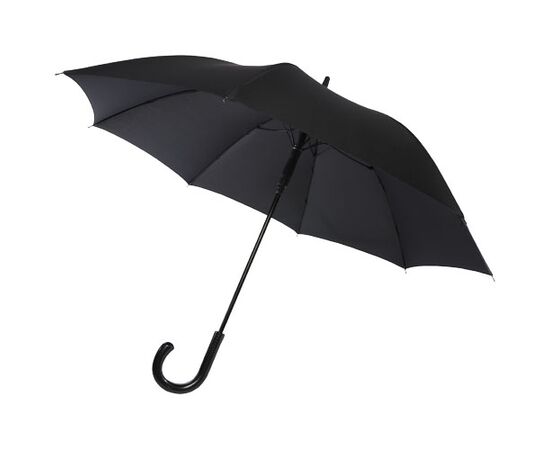 Fontana 23&quot; automatische paraplu met carbon look en gebogen handvat Zwart - Luxe 10941390