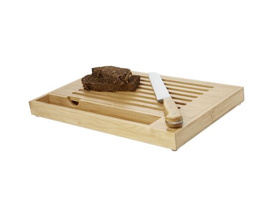 Pao Bambus-Schneidebrett mit Messer Natural, Silber - Seasons 11315306