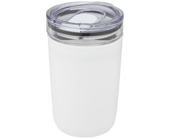 Bello 420 ml glass tumbler with recycled plastic outer wall White - Unbranded 10067501