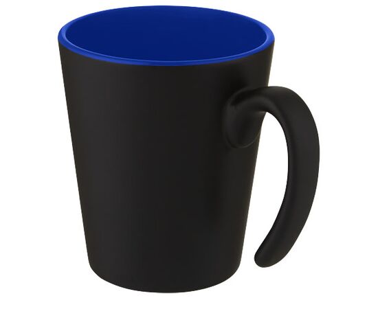 Oli 360 ml keramische mok met handvat Blauw, Zwart - Unbranded 10068752