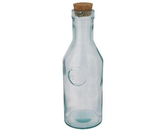 Fresqui recycled glass carafe with cork lid Transparent - Authentic 11325501
