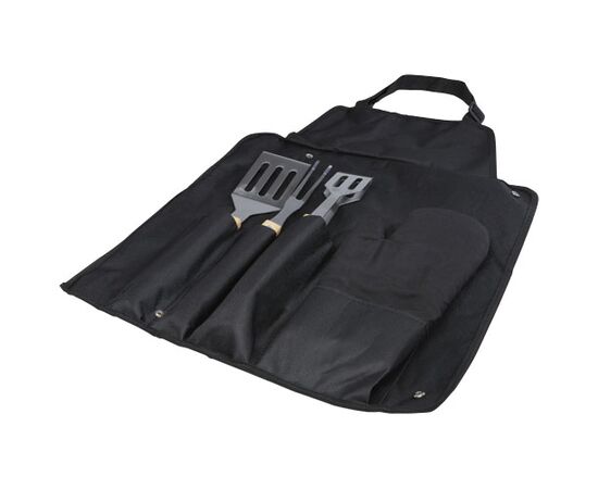 Gril 3-piece BBQ tools set and glove  Black - Seasons 11326190