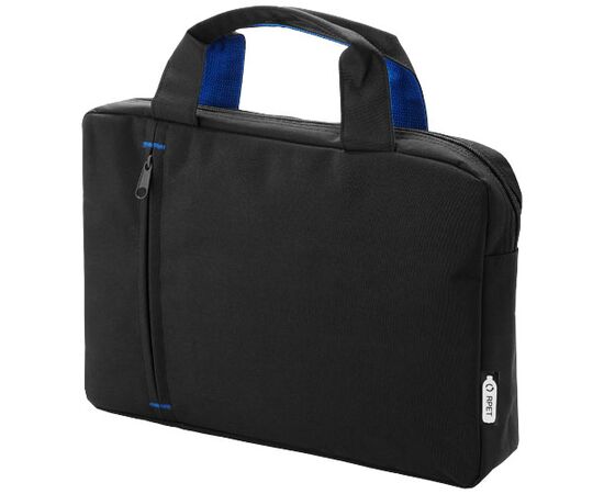 Detroit RPET conference bag 4L Royal blue, Solid black - Unbranded 12062153