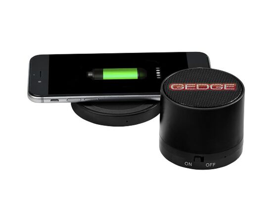 Cosmic Bluetooth® speaker and wireless charging pad Black - Unbranded 13500700