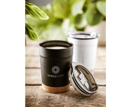 Kobe Bamboo 350 ml coffee cup White -  456710
